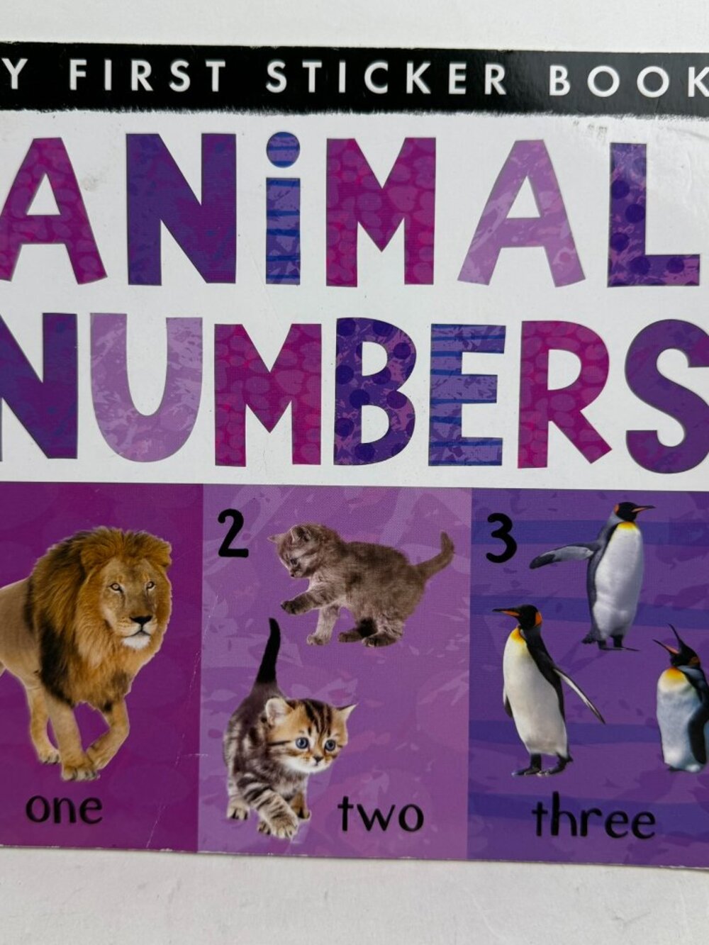 Animal Numbers My First Sticker Book Nicola Edwards 9781680105377 Tiger Tales